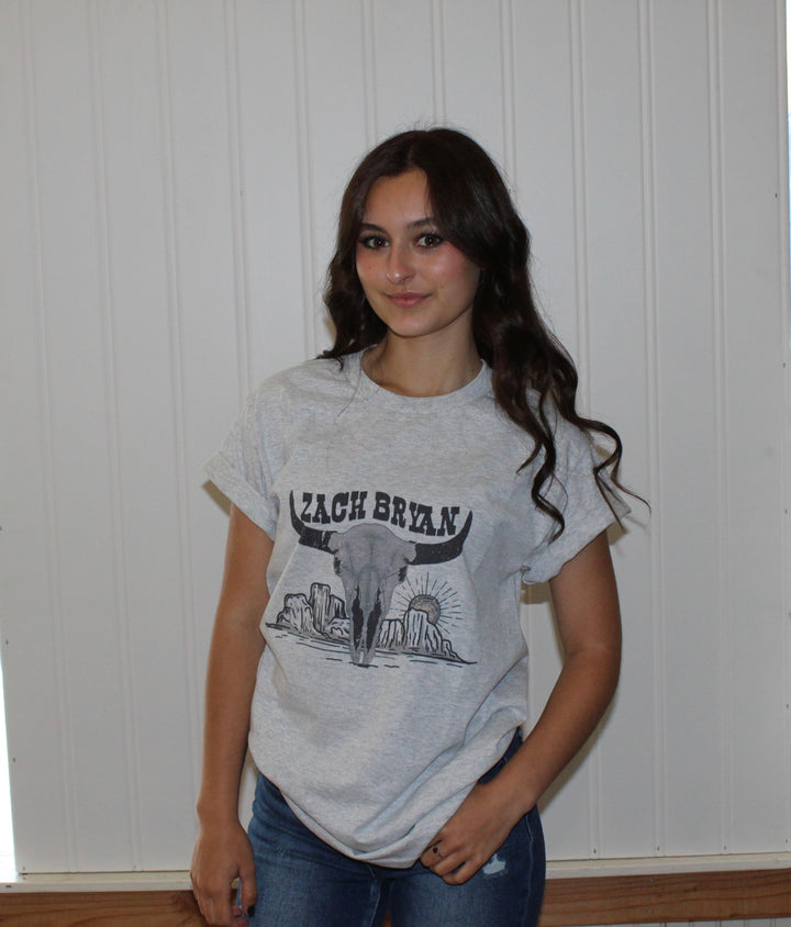 Zach Bryan Skull Tee