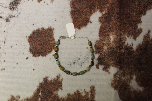 Polish Turquoise + Sterling Silver Bracelet