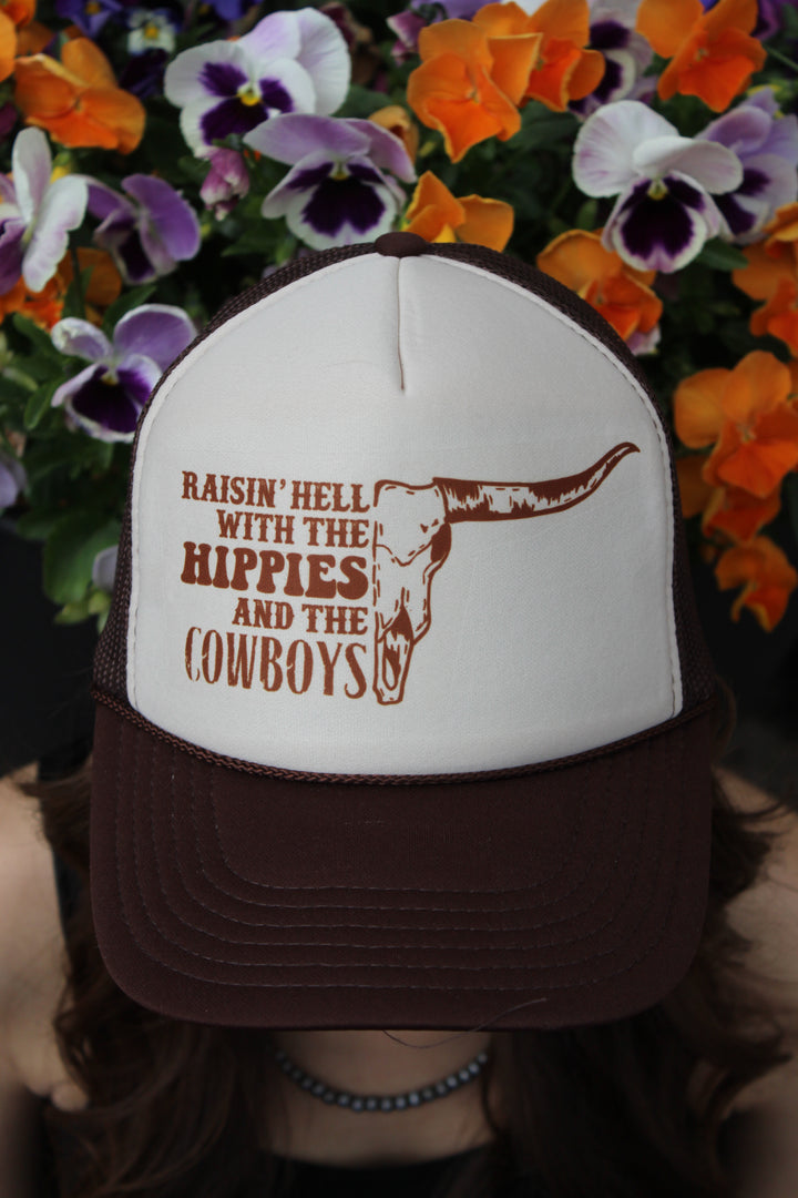 Hippies &amp; Cowboys Trucker Hat