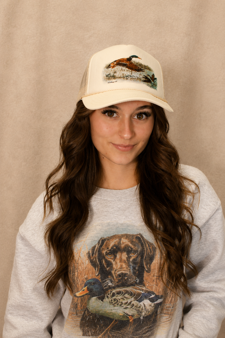 Vintage Duck Hat - Cream