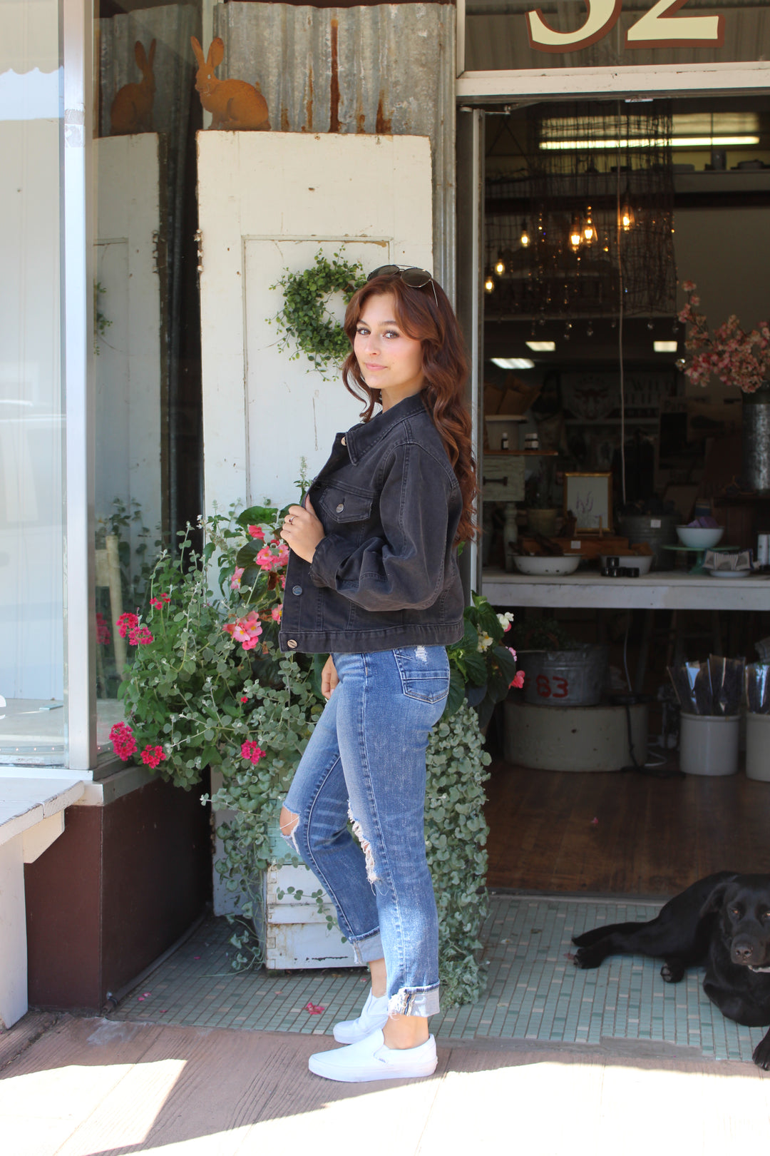 Balloon Sleeve Denim Jacket