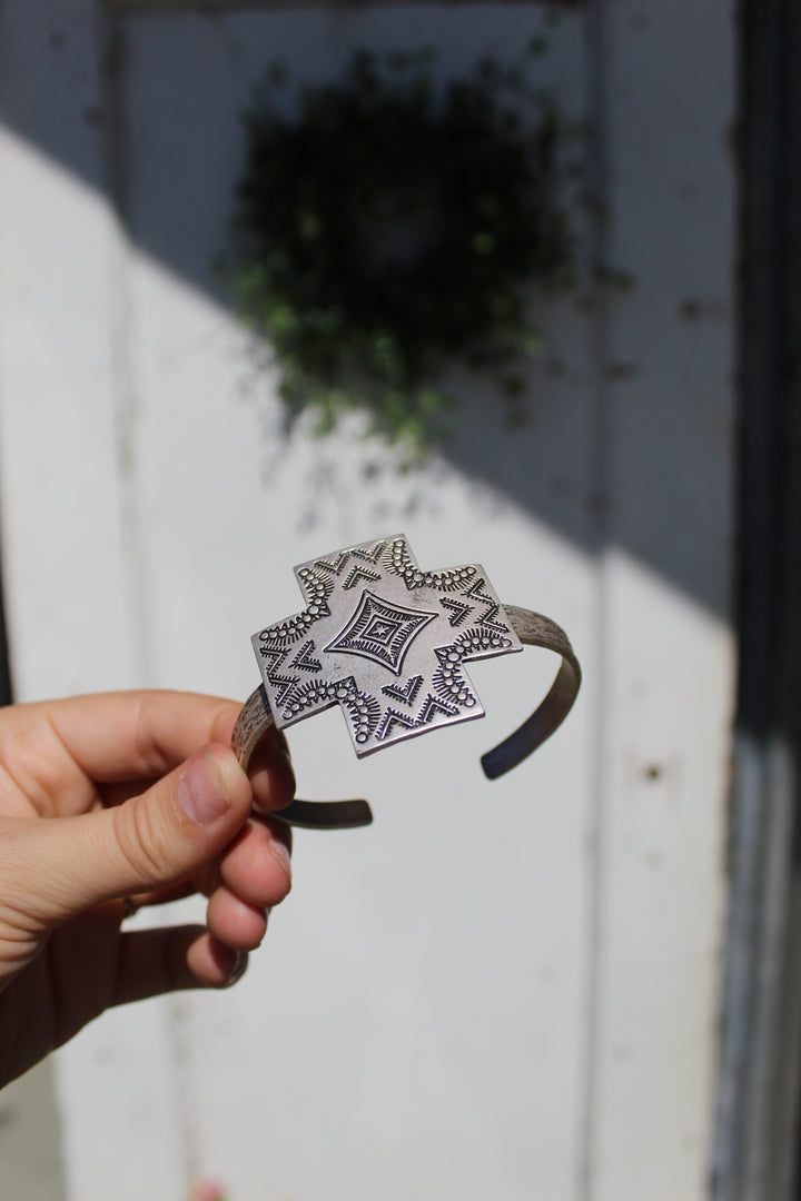 Boho Aztec Cuff Bracelet