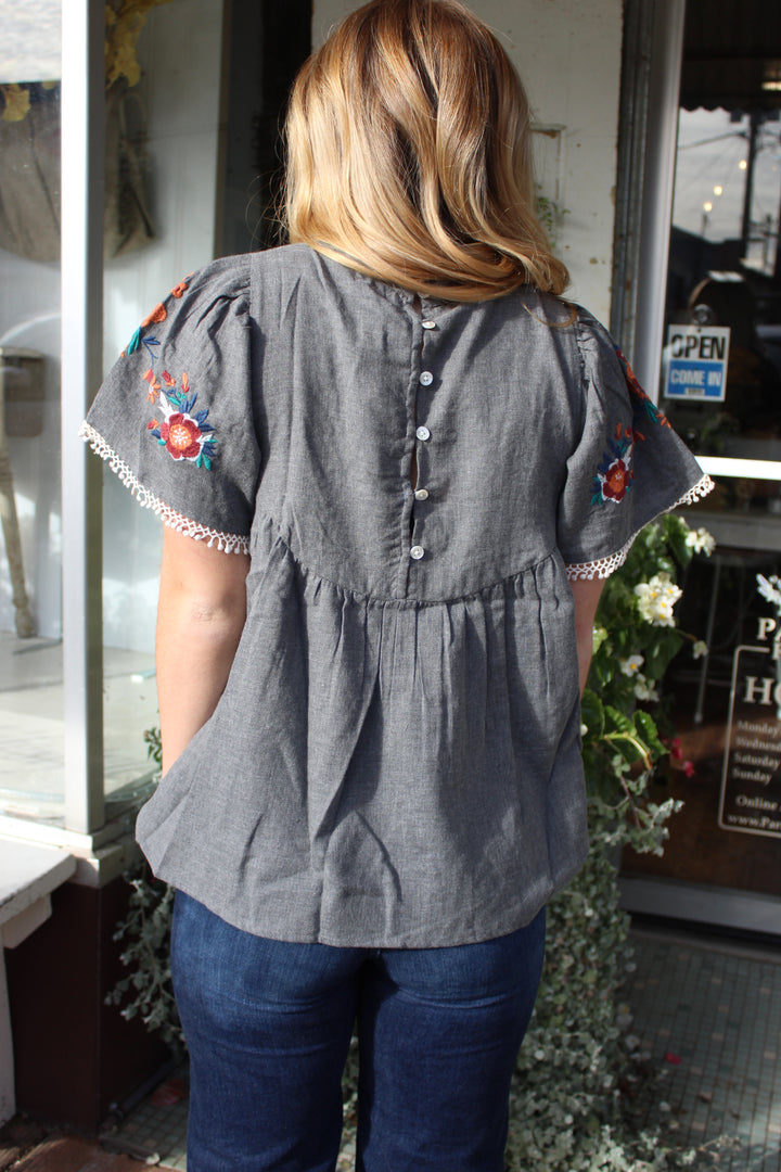 Abigail Embroidered Top