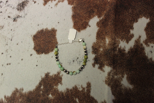 Maya Jade + Sterling Silver Bracelet