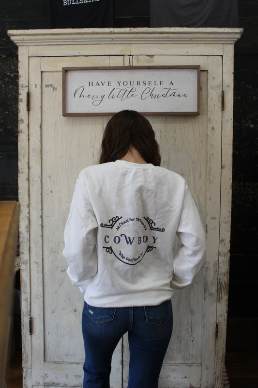 Cowboy for Christmas Sweatshirt