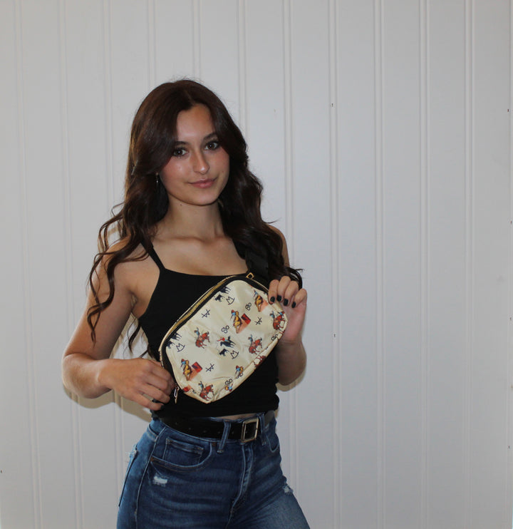 Vintage Cowboy Crossbody Bag