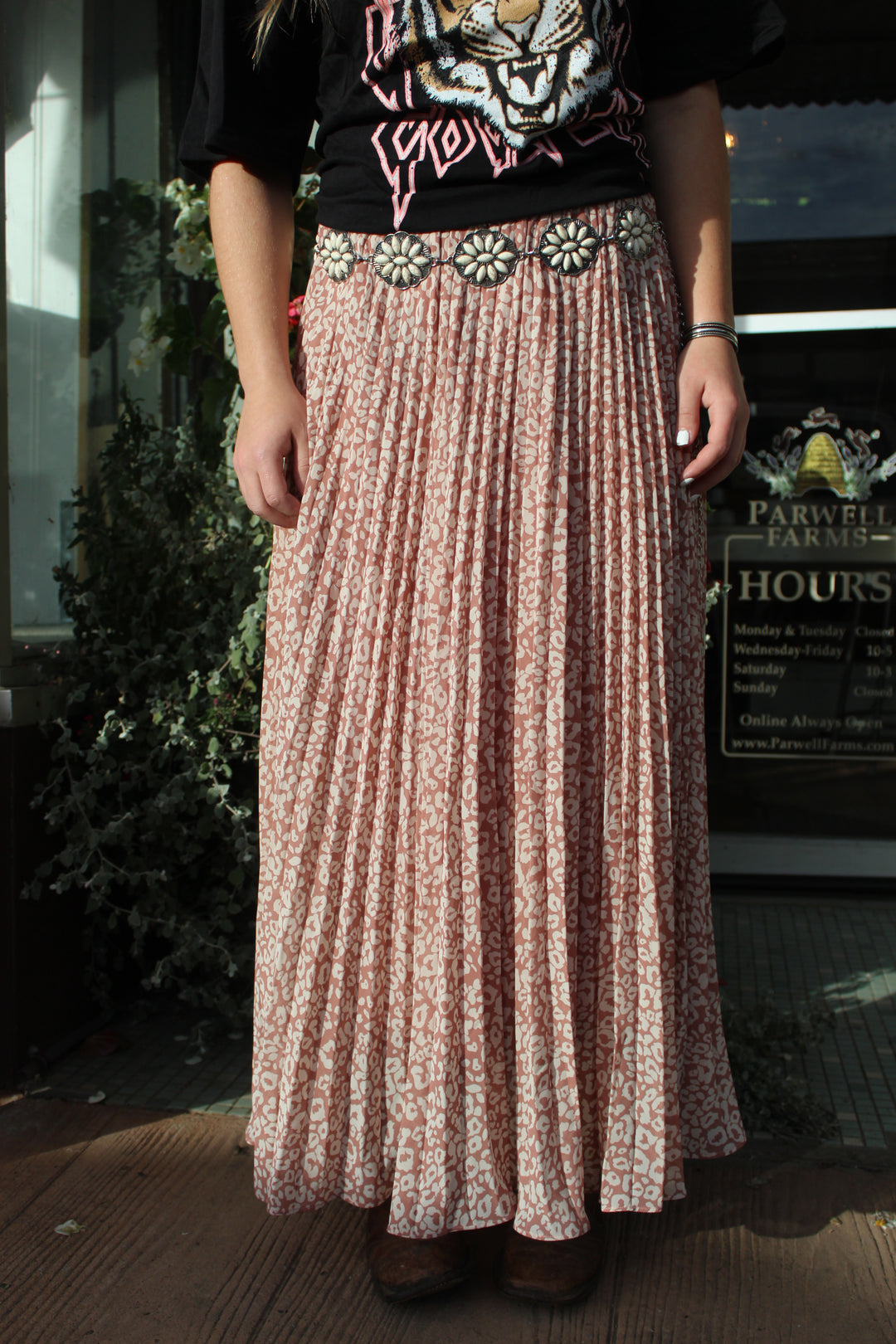 Nia Leopard Print Skirt