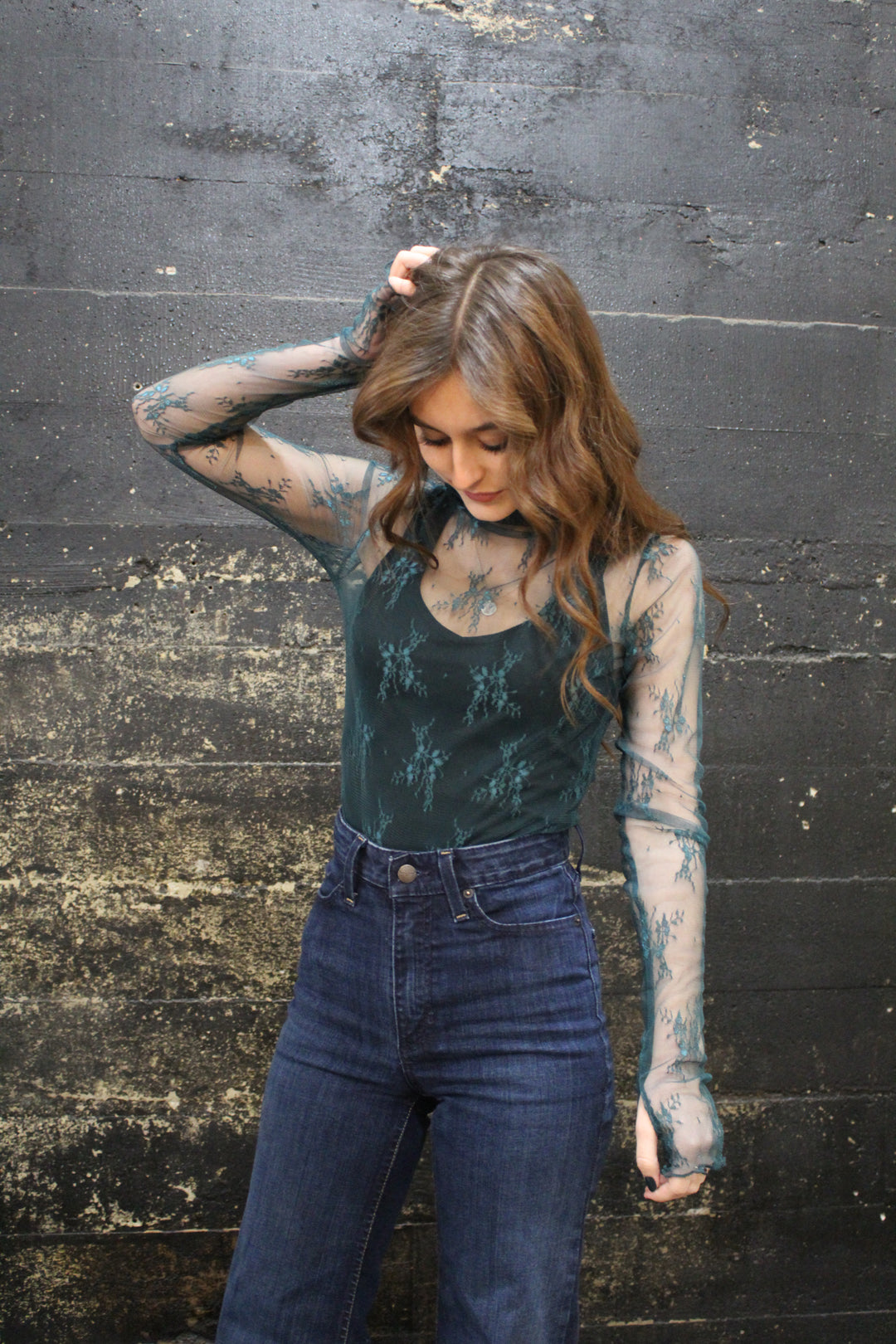 Mesh Top - Hunter Green
