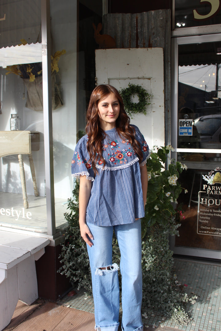 Nova Embroidered Top