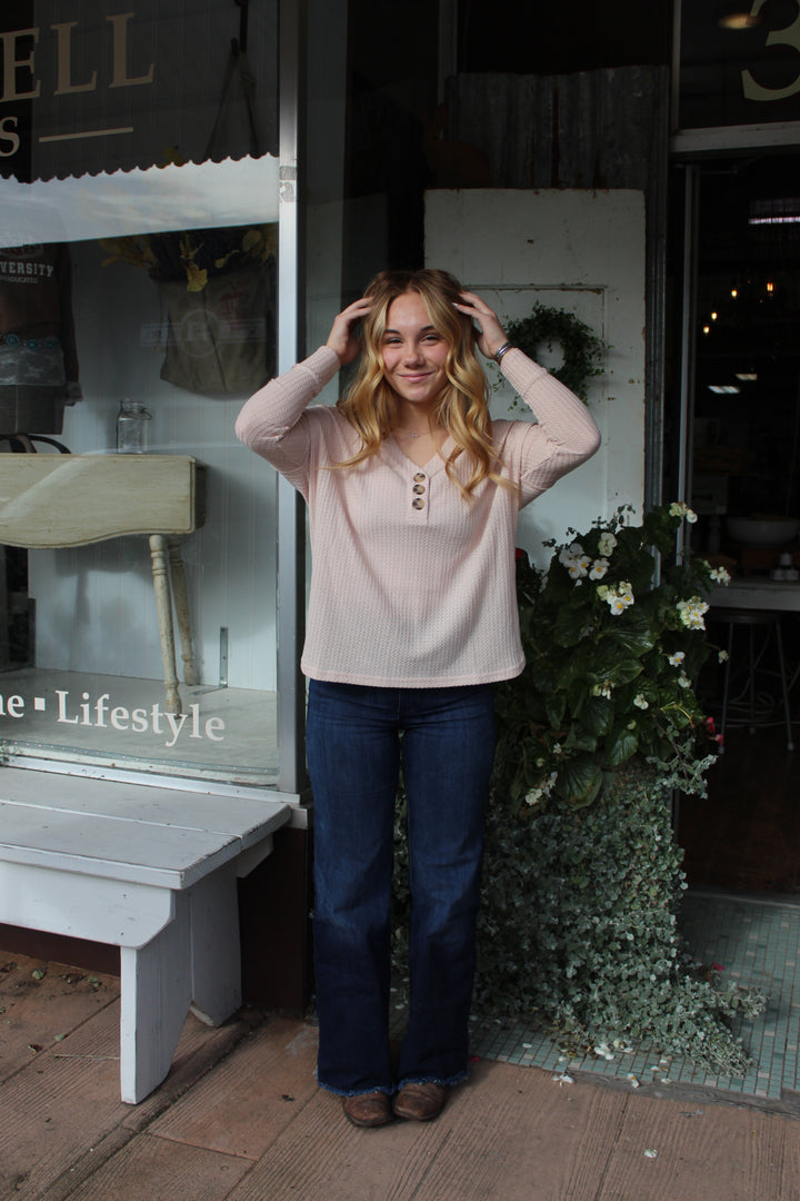 Mireille Waffle Knit Top